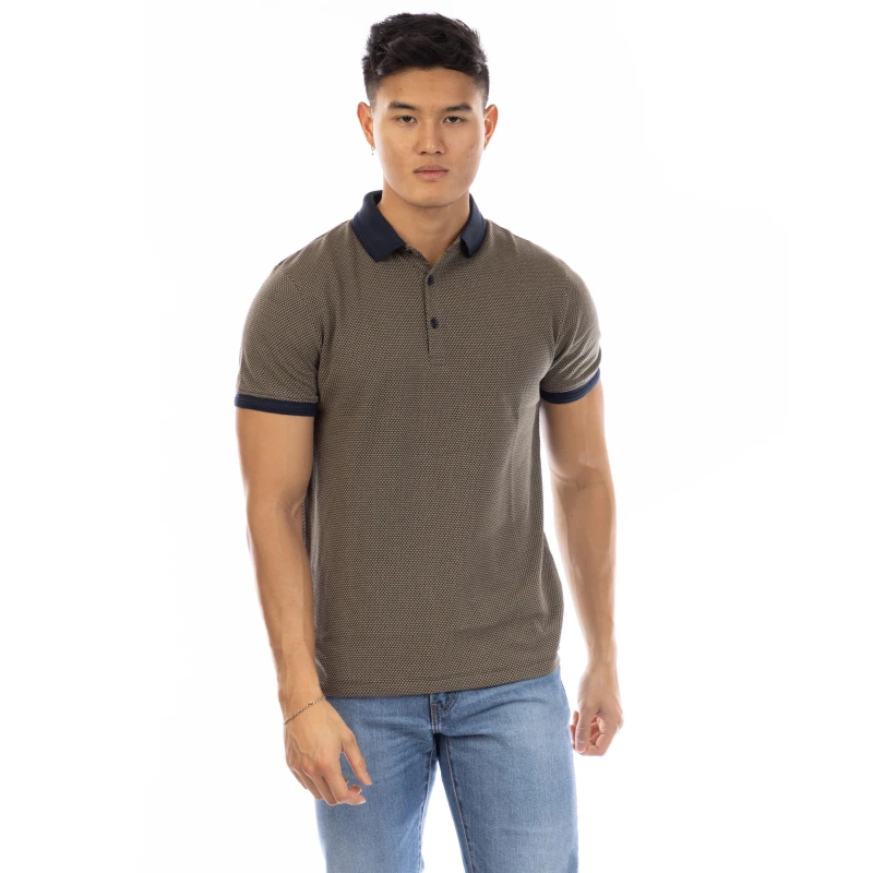 Image of Peter Werth Cosway Short Sleeve Polo Shirt Green male Large