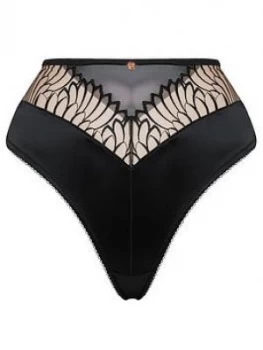 Image of Curvy Kate Scantilly Fallen Angel High Waist Briefs - Black