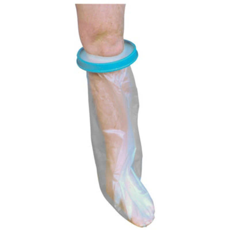 Image of Loops Waterproof Cast and Bandage Protector - Adult Short Leg - Bathroom Washing Aid Multi