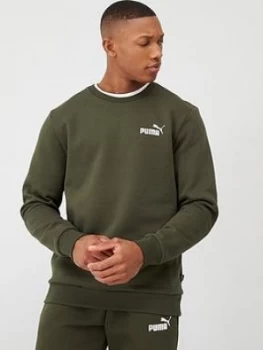 Image of Puma Crew Sweatshirt - Khaki Size M Men