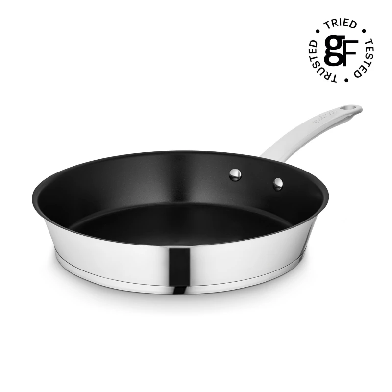 Image of Tower Tower Good Food in Partnership with 30cm Frying Pan GF900263 in Silver Silver A Unisex 5056462377193