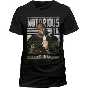 Image of Biggie Smalls - Notorious Big Chain Mens Medium T-Shirt - Black