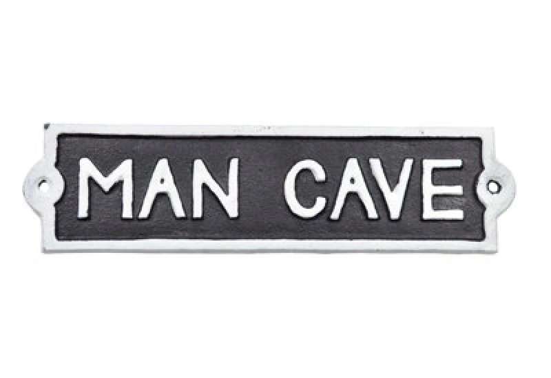 Image of Minster "man Cave" Wall Plaque - Aluminium - L1 X W22 X H6 Cm