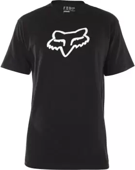 Image of FOX Legacy Head Tee T-Shirt, black-white, Size XL, black-white, Size XL