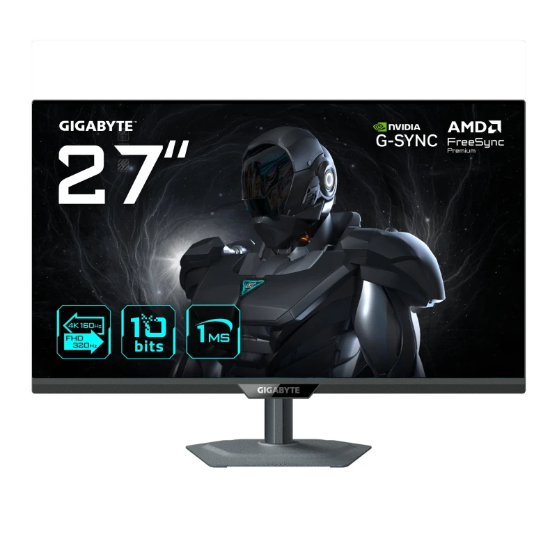 Image of Gigabyte Gigabyte G27UP 274K Ultra HD Gaming Monitor - Dual Mode (4K 160Hz or FHD 320Hz) G27UP-EK
