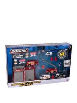 Image of Teamsterz 3" Die Cast Emergency Station Playset