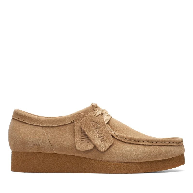 Image of Clarks Clarks Wallabee Evos Dark Sand Suede female 4 (37)