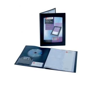 Image of Rexel ClearView Display Book A4 Black 12 Pockets - Outer carton of 5