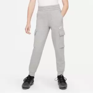 Image of Nike Sportswear Club Fleece Big Kids Cargo Pants - Grey