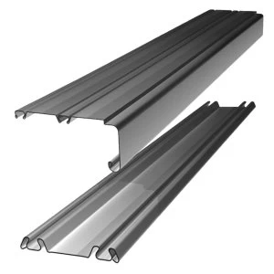 Image of Wickes Sliding Door Trackset - Silver 1.8-2.7m