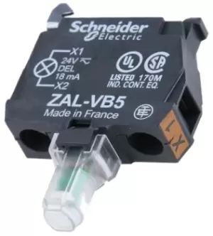 Image of Schneider Electric Harmony ZALV Light Block - Yellow, 24 V