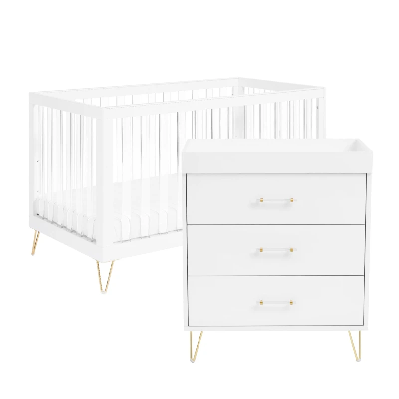 Image of Kimi XL Acrylic 2 Piece Nursery Room Set