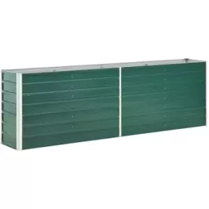 Image of Vidaxl - Garden Raised Bed Galvanised Steel 240x40x77cm Green - Green