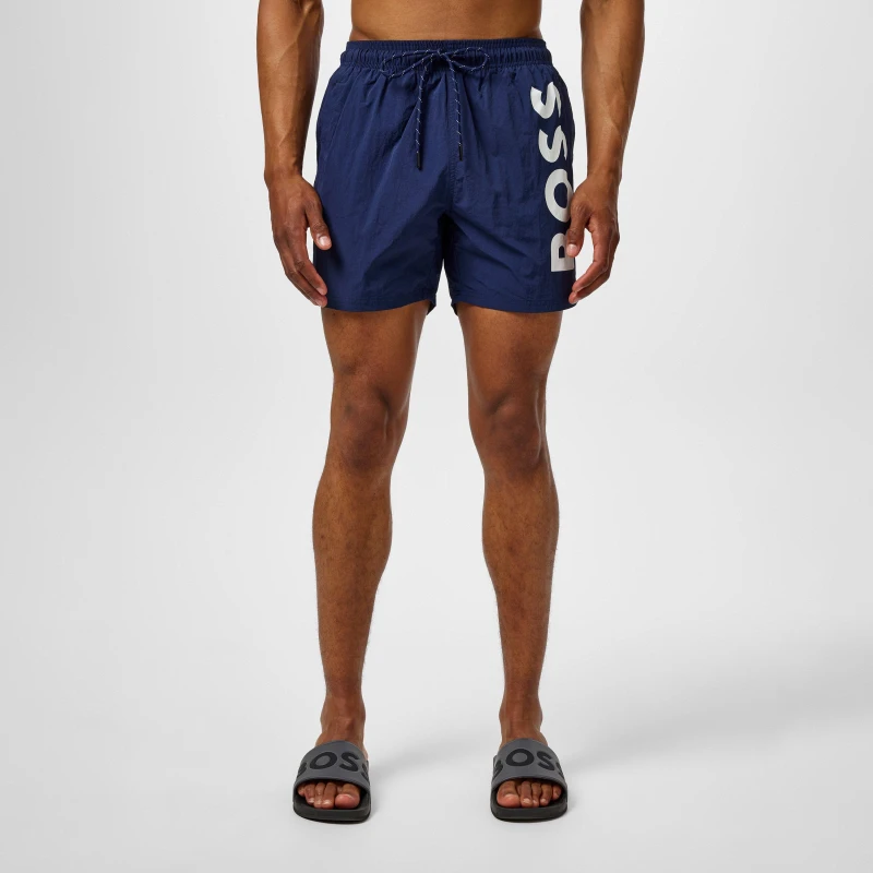 Image of Boss Octopus Swim Shorts - Blue Blue XS