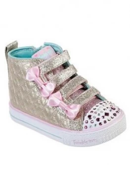 Image of Skechers Toddler Girls Shuffle Lite Quilted Beauties High Top