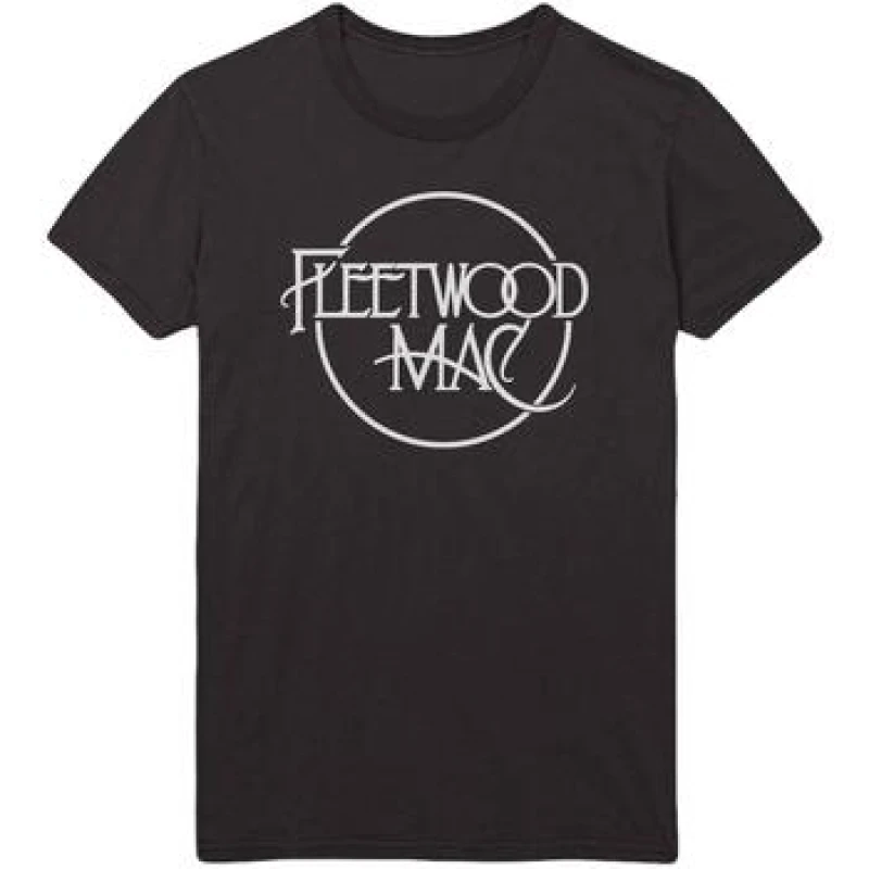 Image of Fleetwood Mac Fleetwood Mac Men Logo T-Shirt in Black Size: Small Black S Male 5063238457133