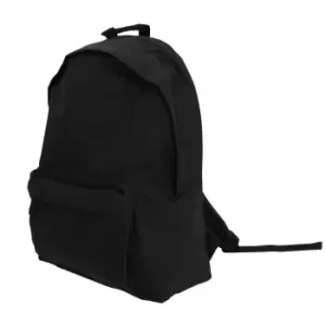 Image of Bagbase Maxi Fashion Backpack / Rucksack / Bag (22 Litres) (One Size) (Black)