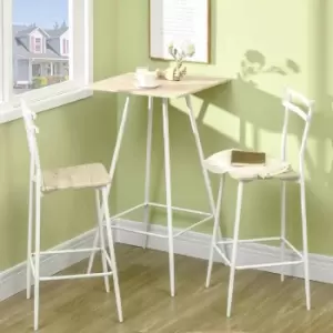 Image of HOMCOM Bar Table And Stools White