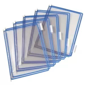 Image of Tarifold Clear view panel, pack of 10, for A4, blue