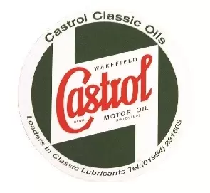 Image of Outdoor Vinyl Sticker Green Castrol Classic Bodywork 5a€ STR598