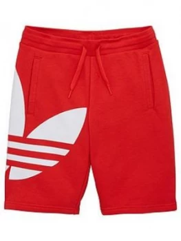 Image of Adidas Originals Bg Trefoil Shorts - Red