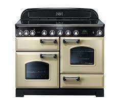 Image of Rangemaster CDL110ECCR-C Classic Deluxe 110cm Ceramic Range Cooker Cream-Chrome