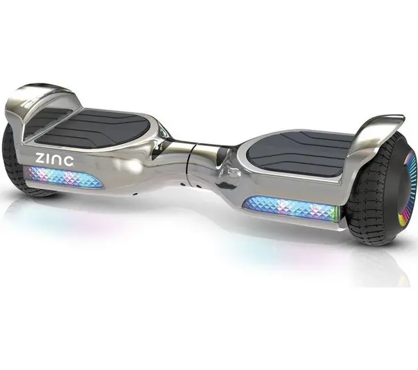 Image of ZINC Megastar Hoverboard - Chrome, Silver/Grey 5037970082823