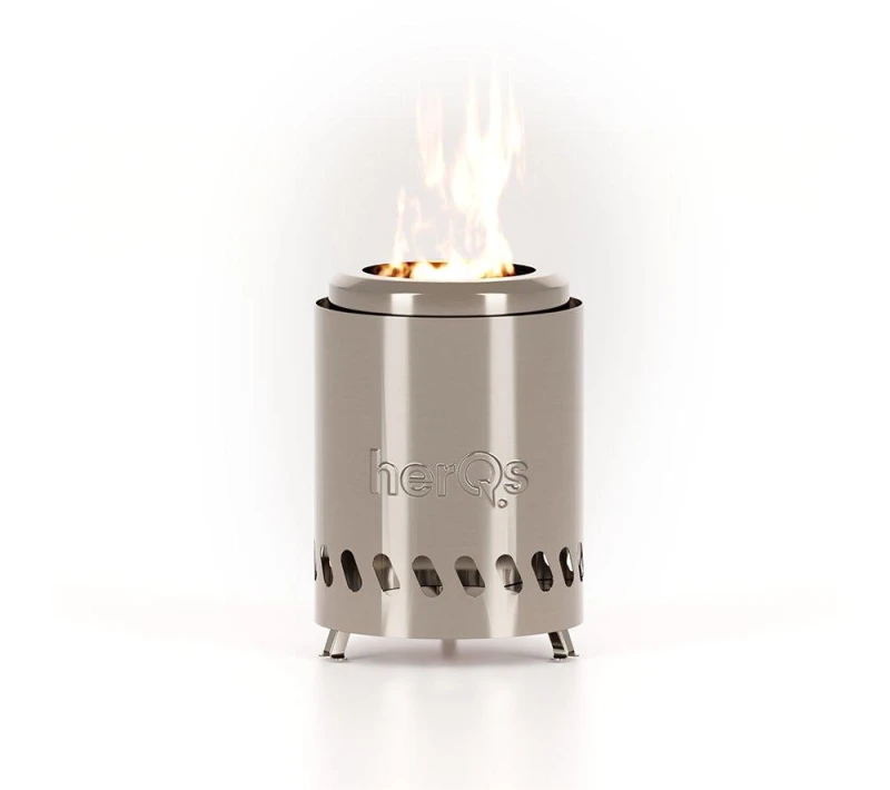Image of HERQS Smokeless Mini Fire Pit - Silver 9509418461881