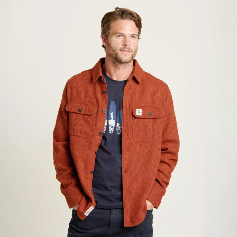 Image of Brakeburn Rust Overshirt Bronze
