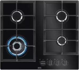 Image of AEG HKB64420NB 4 Burner Gas Hob
