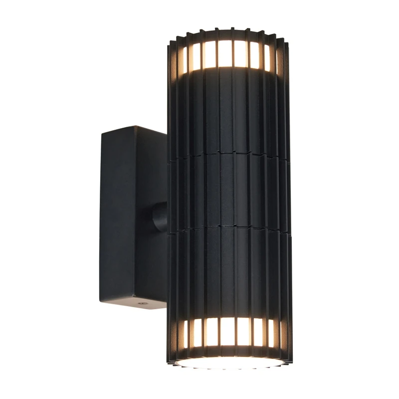 Image of Zink Muto Outdoor Up and Down Wall Light in Black