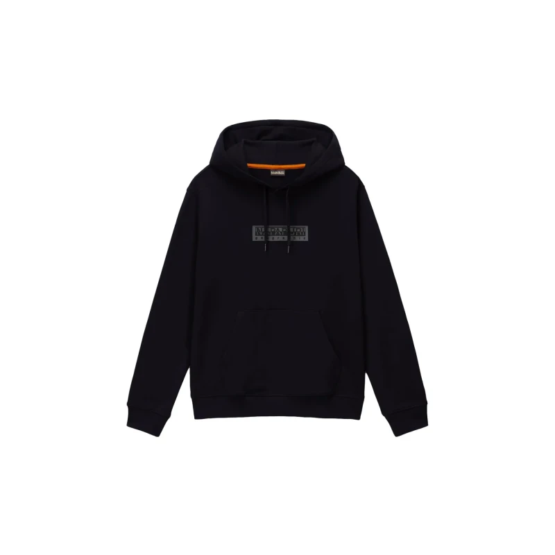 Image of Hooded sweatshirt Napapijri Box Logo Noir Male M