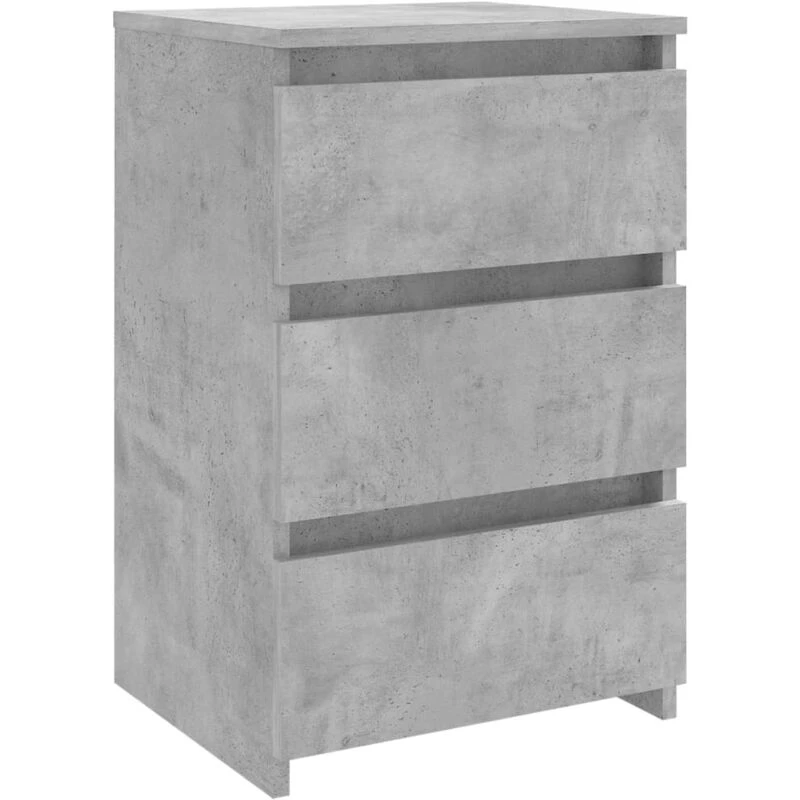 Image of VIDAXL Bed Cabinet Concrete Grey 40x35x62.5cm Engineered Wood Vidaxl 8720286558249