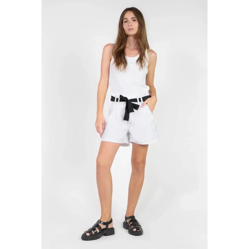 Image of Le Temps des cerises Womens shorts Le Temps des cerises AMB Blanc Female 27