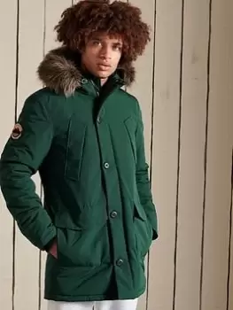 Image of Superdry Everest Parka - Bottle Green, Bottle Green Size M Men