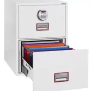 Image of Phoenix World Class Vertical Fire File FS2272E 2 Drawer Filing Cabinet