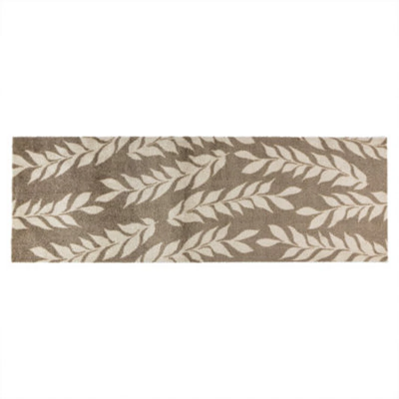 Image of JVL Mega Mat Entrance Runner Leaves 57x150cm Door Mats 57x150cm Brown 40692405057