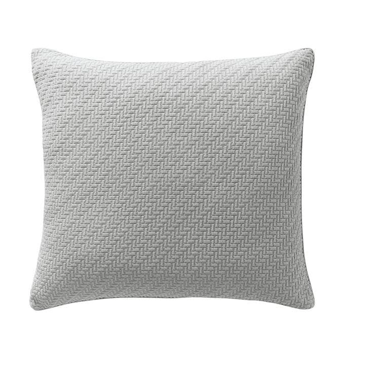 Image of Bedeck of Belfast Silver Cotton Matelasse Fine Linens 'Andaz' Cushion - Cushion