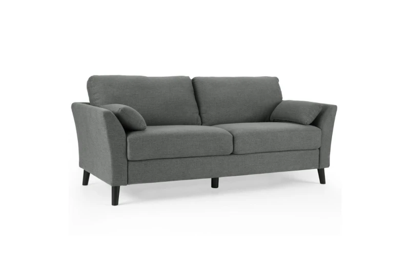 Image of Home Detail Stella 3 Seater Sofa Dark Grey
