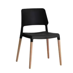 Image of Set Of 2 Riva Dining Chairs Black