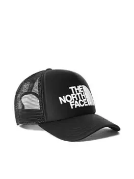 Image of The North Face Logo Trucker Cap - Black