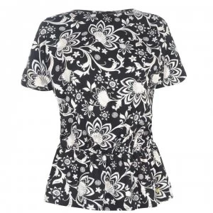 Image of Biba Volume Top - Black Paisley