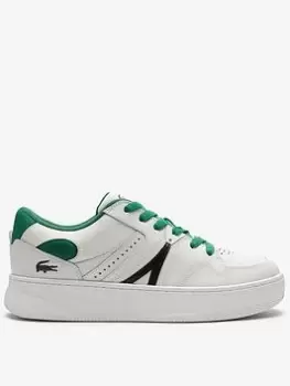 Image of Mens Lacoste L005 Leather Colour-Pop Trainers Size 9 UK White & Green
