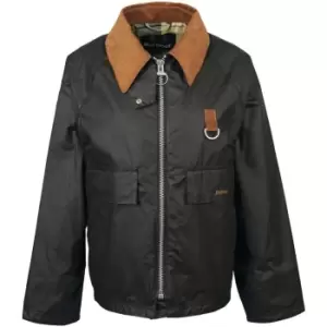 Image of Barbour Eddleston Waxed Jacket - Black