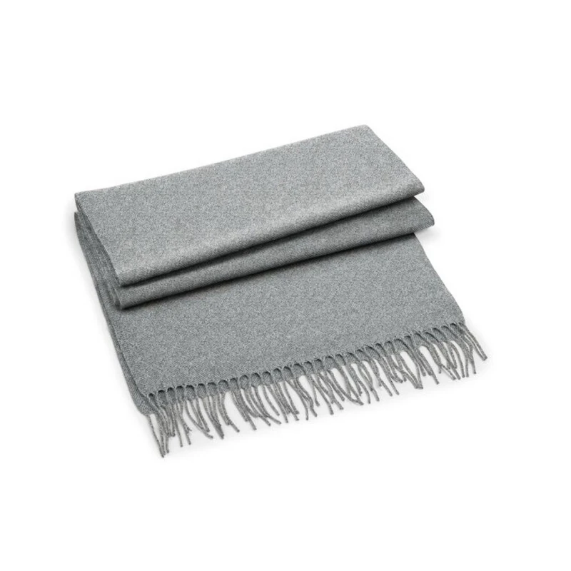 Image of Beechfield Beechfield Men Classic Woven Scarf in Grey Grey One Size Male 5063425315338