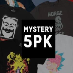 Image of Mystery Geek T-Shirt - 5-Pack - Mens - L