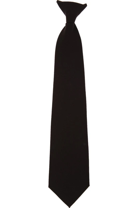 Image of Yoko Clip-On Tie (Pack of 4) in Black Unisex One Size