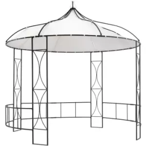 Image of Vidaxl - Gazebo 300x290cm White Round White