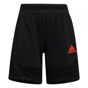 Image of adidas HEAT. RDY Sport Shorts Kids - Black / Vivid Red