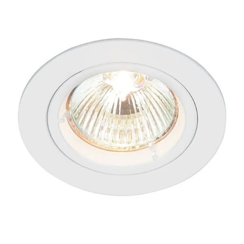Image of Netlighting Cast 1 Light Recessed Downlight Gloss White GU10 White